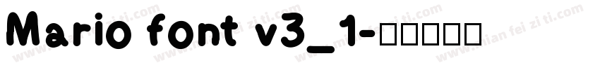 Mario font v3_1字体转换